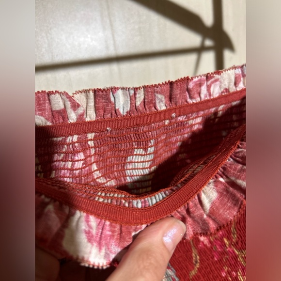 Zimmermann Corsair Smocked Flutter Dress Red Floral Size Small - Picture 4 of 10